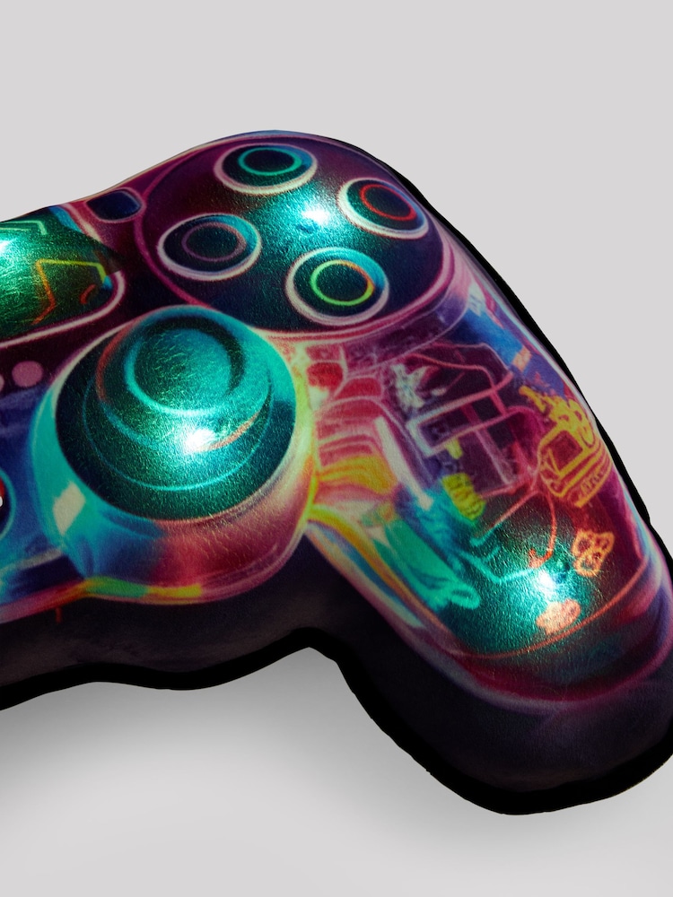 Bright Gamer Light Up Squidge Cushion - Image 5 of 5