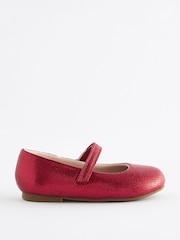 Red Wide Fit (G) Mary Jane Touch Fastening Occasion Shoes - Image 3 of 5