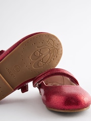 Red Wide Fit (G) Mary Jane Touch Fastening Occasion Shoes - Image 4 of 5