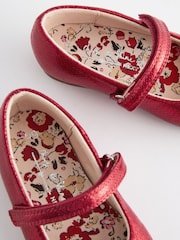 Red Wide Fit (G) Mary Jane Touch Fastening Occasion Shoes - Image 5 of 5
