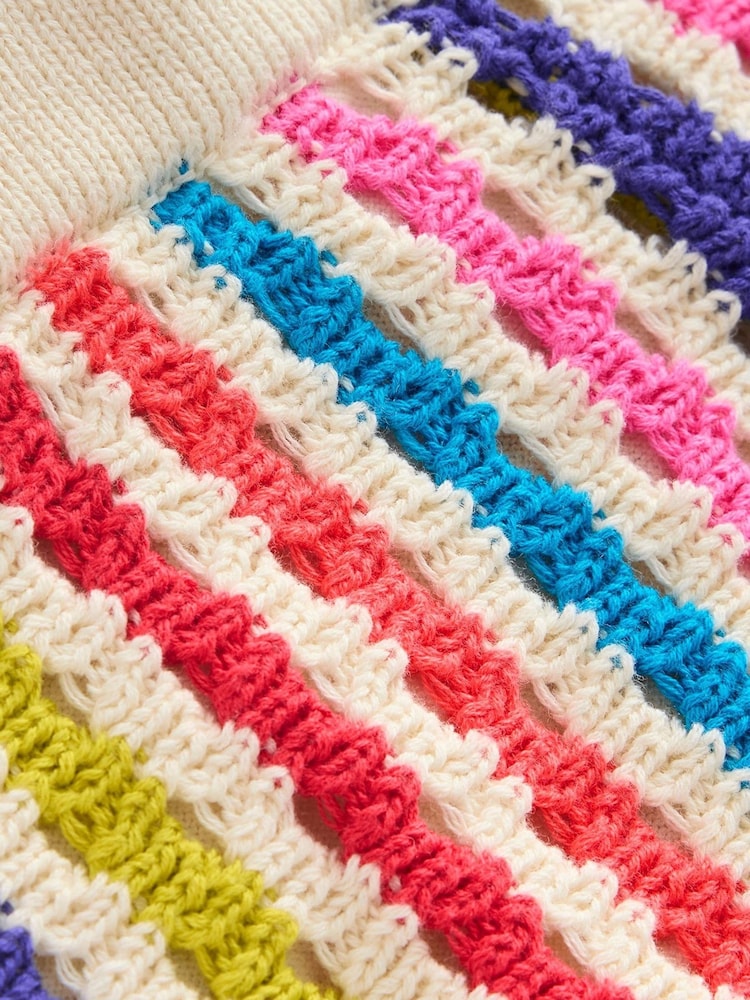 Boden Natural Stripe Knitted Shorts - Image 3 of 3