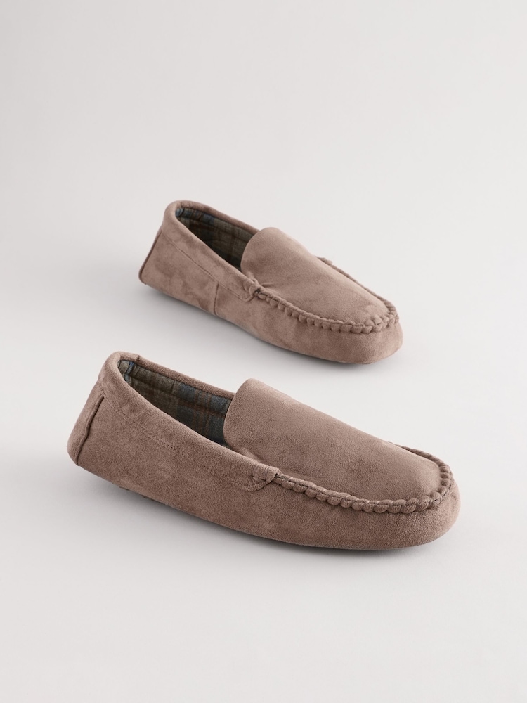 بني فاتح - حذاء سهل الإرتداء موديل Moccasin - صورة 1 من 5
