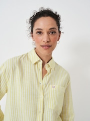 Crew Clothing Yellow Linen Blend Shirt - Image 4 of 4
