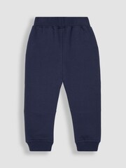 JoJo Maman Bébé Navy Blue Hedgehog Appliqué Knee Pet in Pocket Joggers - Image 2 of 3