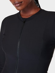 Sweaty Betty Black Tidal Xtra Life Long Sleeve Swimsuit - Image 4 of 6