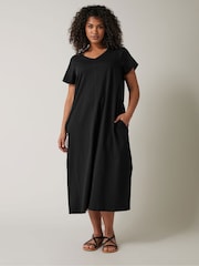 Evans Curve 100% Cotton Midi Dress - Image 1 of 6