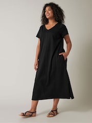 Evans Curve 100% Cotton Midi Dress - Image 2 of 6