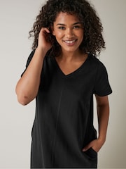Evans Curve 100% Cotton Midi Dress - Image 5 of 6