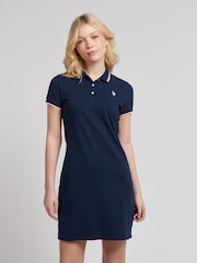 U.S. Polo Assn. Blue Womens Polo Dress - Image 1 of 7