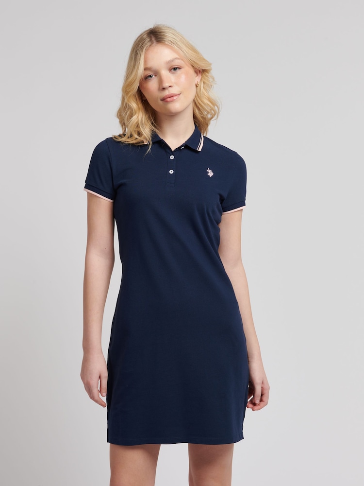 U.S. Polo Assn. Blue Womens Polo Dress - Image 1 of 7