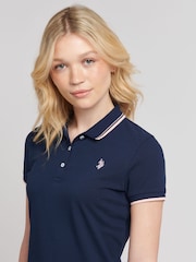 U.S. Polo Assn. Blue Womens Polo Dress - Image 3 of 7