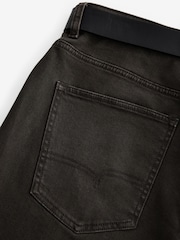 Dark Brown Straight Fit Belted Authentic Jeans - Image 10 of 12