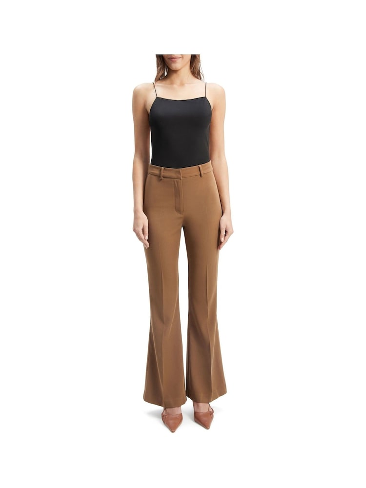 Bardot Brown Halifax Slim Flare Trousers - Image 1 of 5