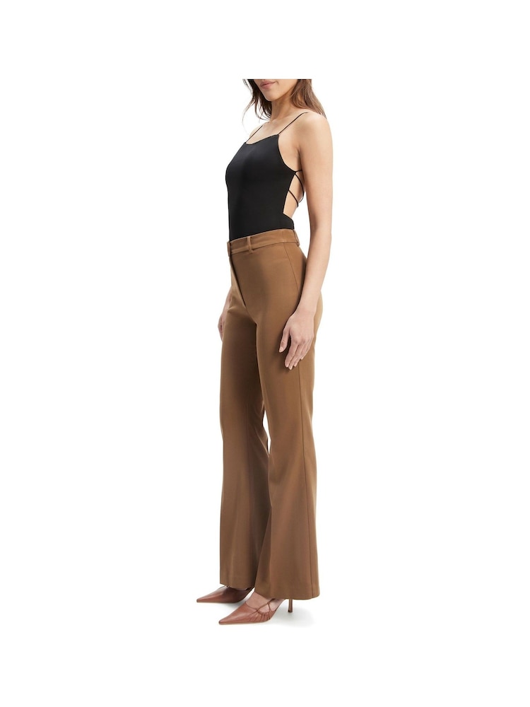 Bardot Brown Halifax Slim Flare Trousers - Image 5 of 5
