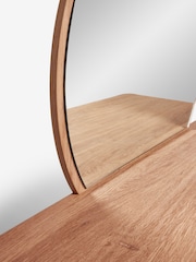 Mid Natural Nolan Oak Effect Storage Console Dressing Table - Image 10 of 10