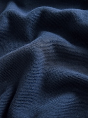 Black/Navy Blue Regular Fit 100% Cotton Premium Quarter Zip Jumpers 2 Pack - Image 12 of 13