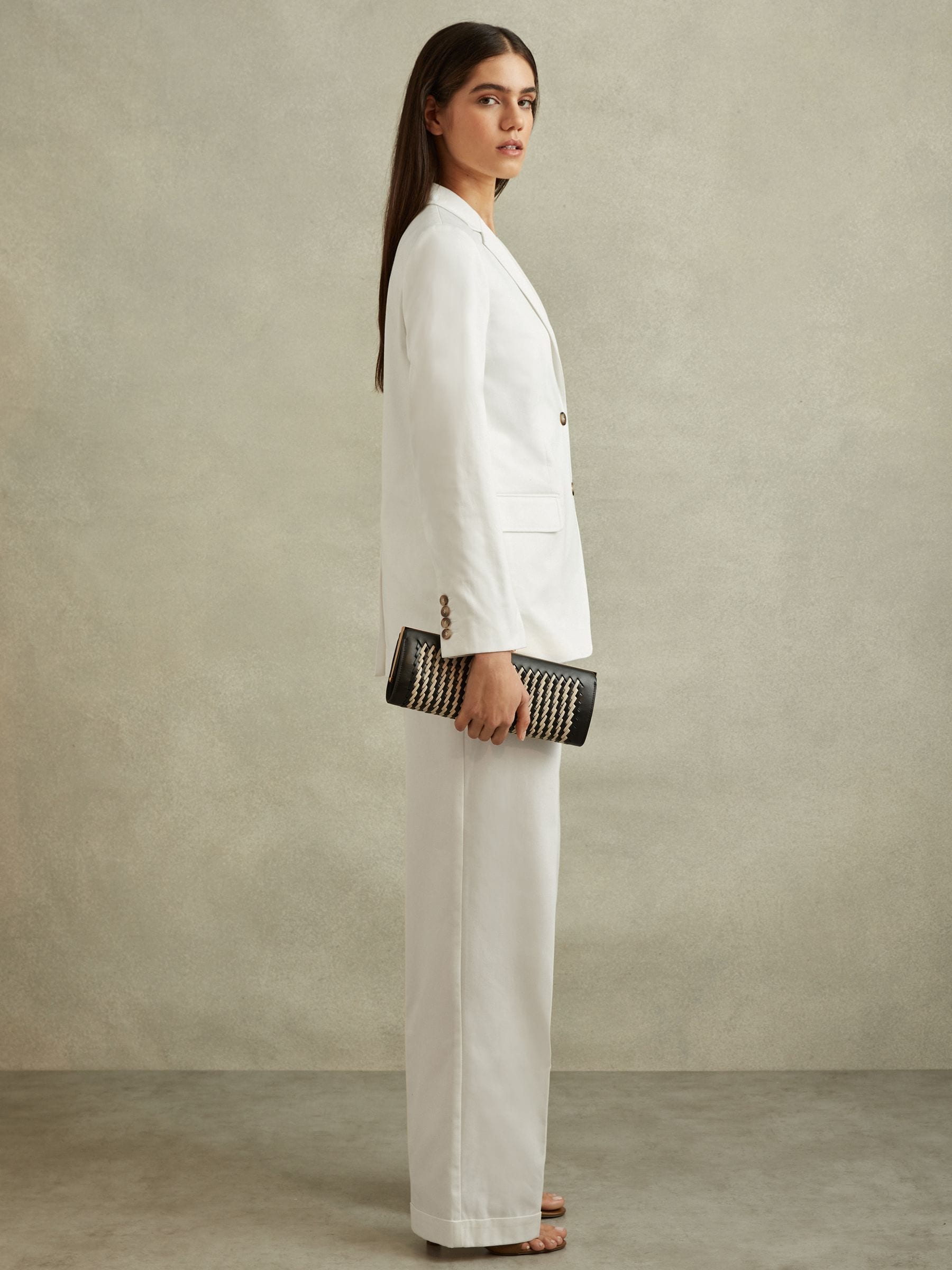 Reiss white blazer top