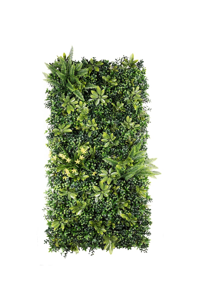 Premier Decorations Ltd Green 100x50cm Spring Fern Artificial Garden Living Wall - Image 1 of 1