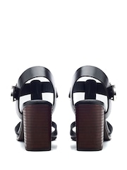 Moda in Pelle Molliey T Bar Stacked Block Sandals - Image 3 of 4