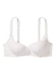 Victoria's Secret PINK Coconut White Balcony Lace Push Up Bra - Image 3 of 3