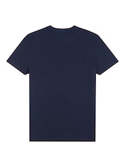 U.S. Polo Assn. Blue Classic Fit Mens Verticle Texture T-Shirt - Image 6 of 7