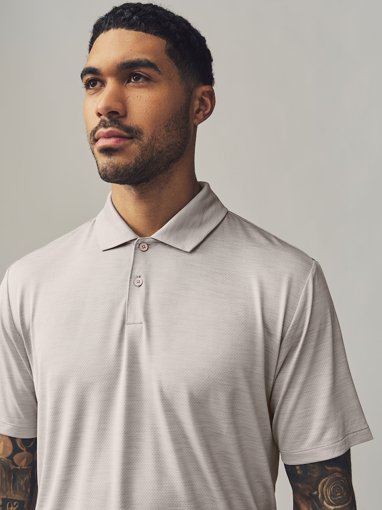 Нейтральный - Active Golf Mesh Training Polo Shirt - Изображение 1 из 8