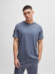 HUGO Relaxed-Fit T-Shirt in Stretch Cotton With Logo Tape - Image 1 of 5