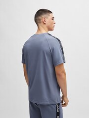 HUGO Relaxed-Fit T-Shirt in Stretch Cotton With Logo Tape - Image 3 of 5