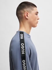 HUGO Relaxed-Fit T-Shirt in Stretch Cotton With Logo Tape - Image 4 of 5