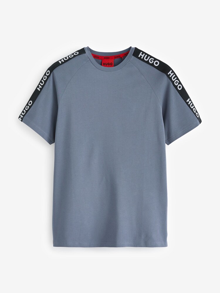 HUGO Relaxed-Fit T-Shirt in Stretch Cotton With Logo Tape - Image 5 of 5