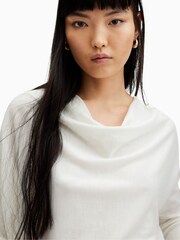 AllSaints White Ridley M Crop Jumper - Image 5 of 6