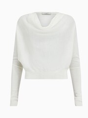 AllSaints White Ridley M Crop Jumper - Image 6 of 6