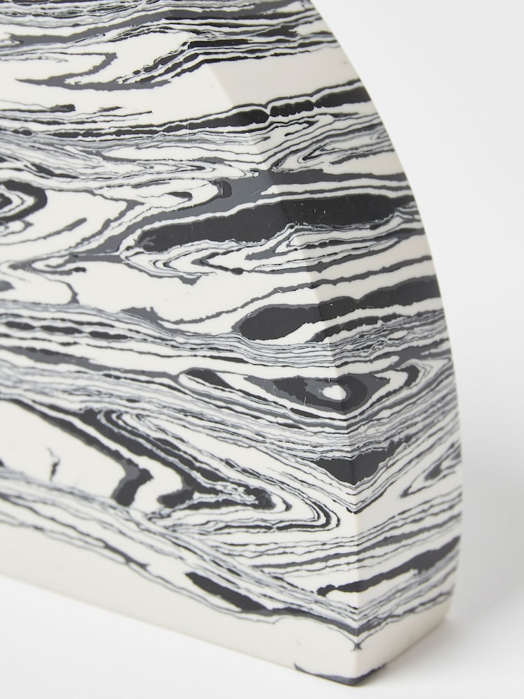 Oliver Bonas White Marble Book Ends - Image 2 of 4