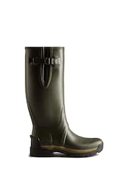 Hunter Mens Green Balmoral Tall Side Adjustable Neoprene Lined Techsole Wellies - Image 1 of 4