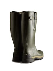 Hunter Mens Green Balmoral Tall Side Adjustable Neoprene Lined Techsole Wellies - Image 3 of 4