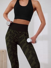 Green Camouflage Scrunch Seamless Leggings - Image 5 of 8