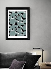 East End Prints Black Geese Framed Art Print - Image 2 of 3