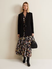 Phase Eight Black Petite Sandra Floral Maxi Dress - Image 6 of 7