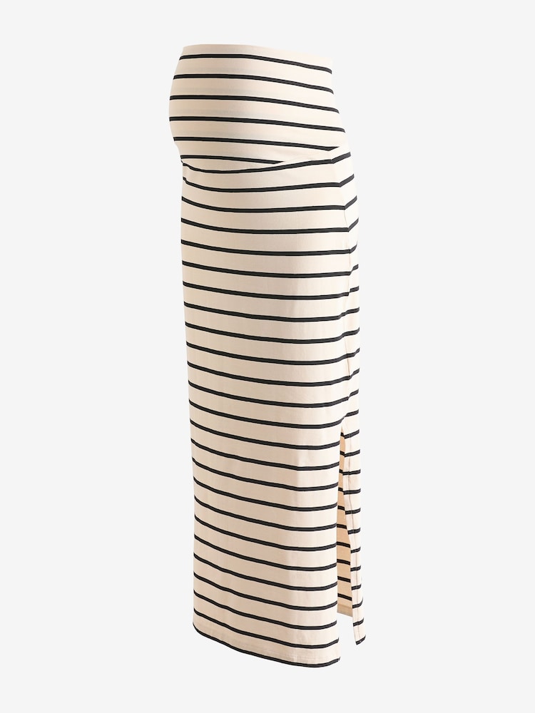 Mamalicious White Maternity Over The Bump Comfort Maxi Skirt - Image 1 of 4