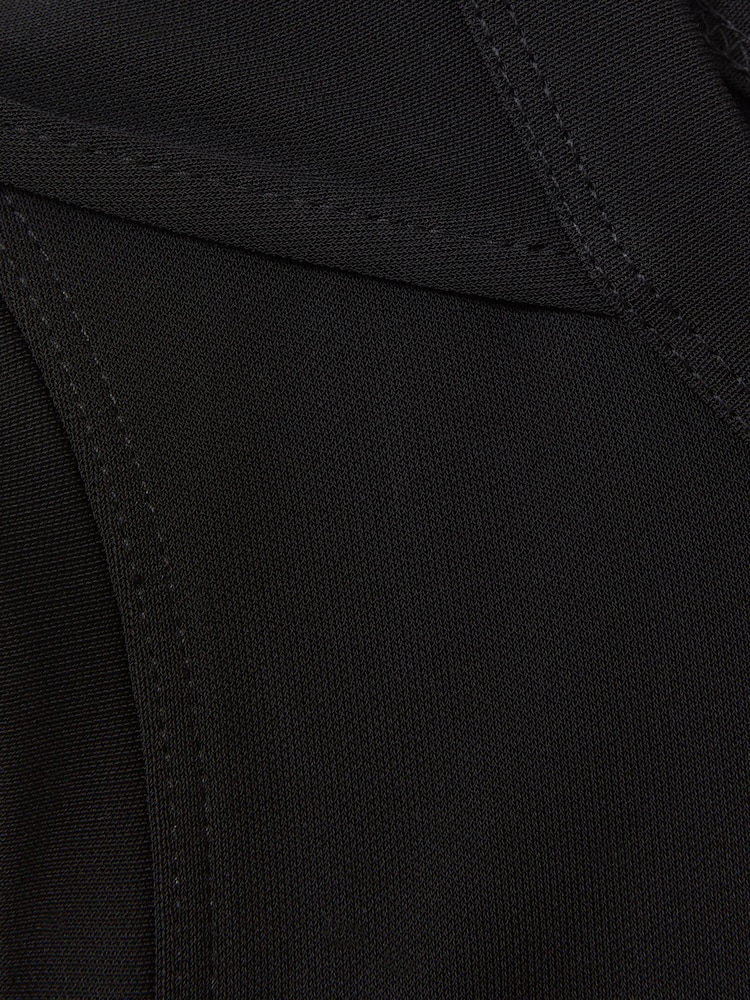 Reiss Black Elva Draped Layered Top - Image 5 of 5