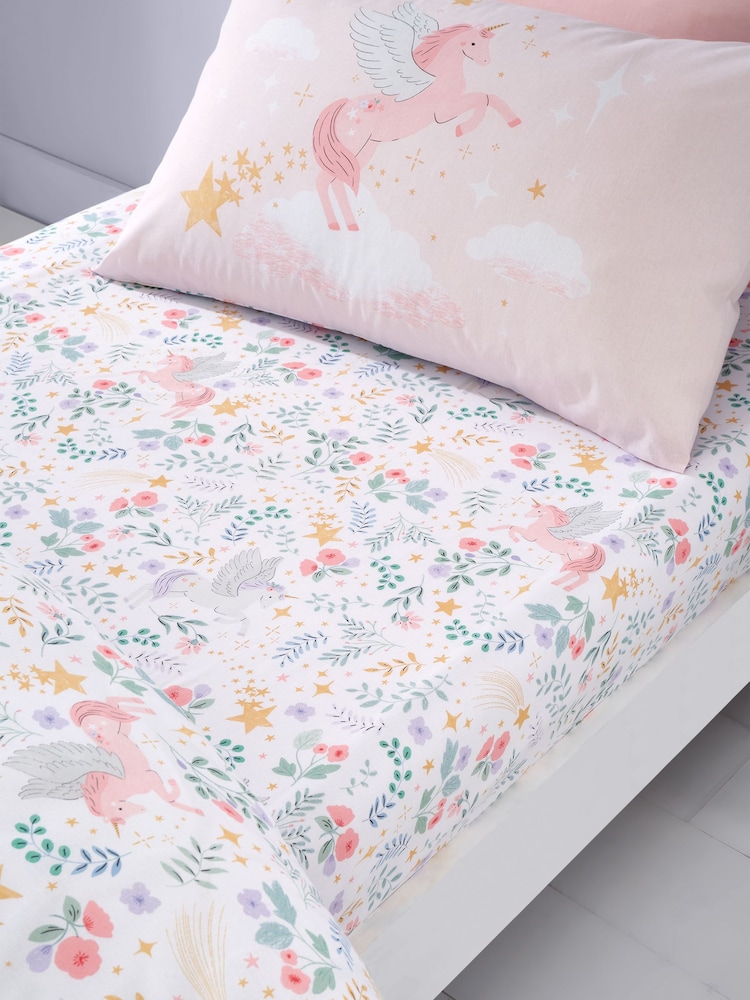 Catherine Lansfield Fairytale Unicorn Fitted Sheet - Imagen 1 de 2 Catherine Lansfield Fairytale Unicorn Fitted Sheet - Imagen 1 de 2