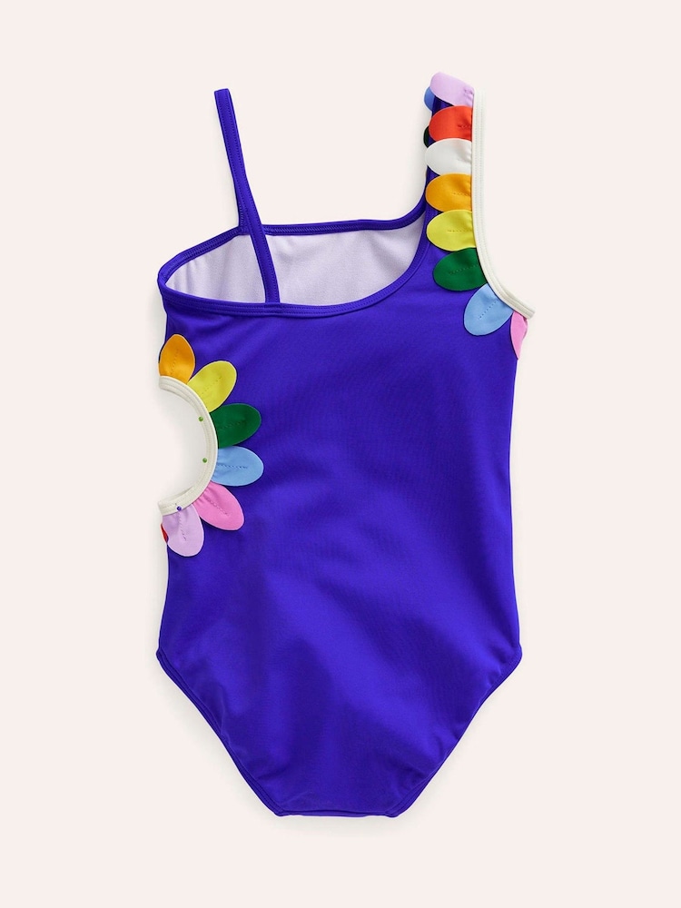 Boden Blue Cut Out Flower Swimsuit - Image 2 of 3