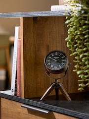 Black Vintage Lamp Mantel Clock - Image 1 of 3