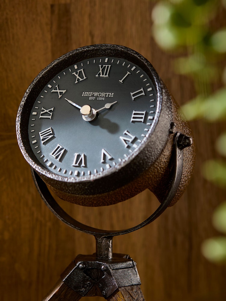 Black Vintage Lamp Mantel Clock - Image 2 of 3