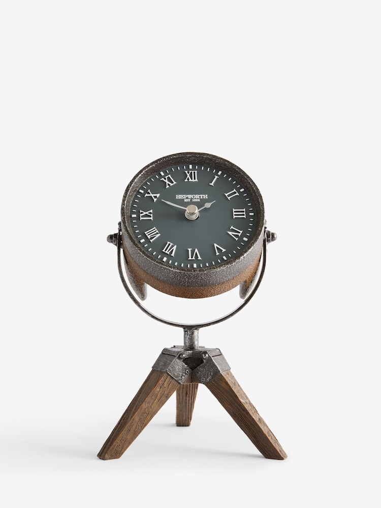 Black Vintage Lamp Mantel Clock - Image 3 of 3