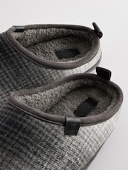 Grey Checked Mule Slippers - Image 6 of 6