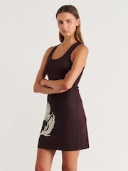 JAG Brown Roam Knit Mini Dress - Image 1 of 7