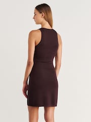 JAG Brown Roam Knit Mini Dress - Image 2 of 7