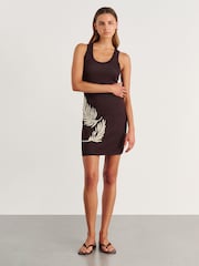 JAG Brown Roam Knit Mini Dress - Image 3 of 7