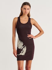 JAG Brown Roam Knit Mini Dress - Image 5 of 7